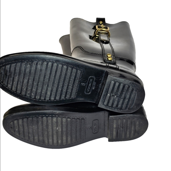 Coach Tasha Riding Style Tall Rain Boots, Women's size 8 - Picture 8 of 8